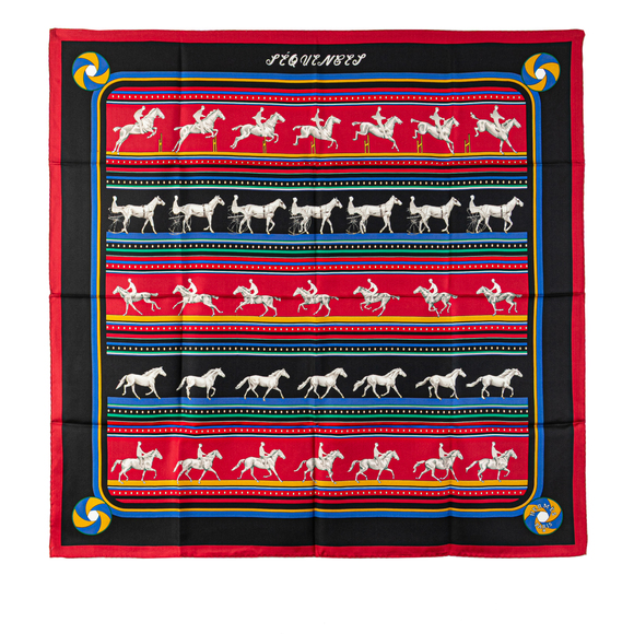 Pre-Loved Hermes Sequences Silk Scarf - Picture 1 of 6